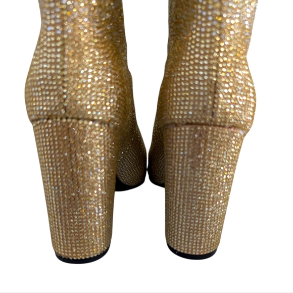 Daniel X Diamond Johnny Guitar Gold Glitter Ombre Western Boot....Size ..10 - Picture 7 of 10